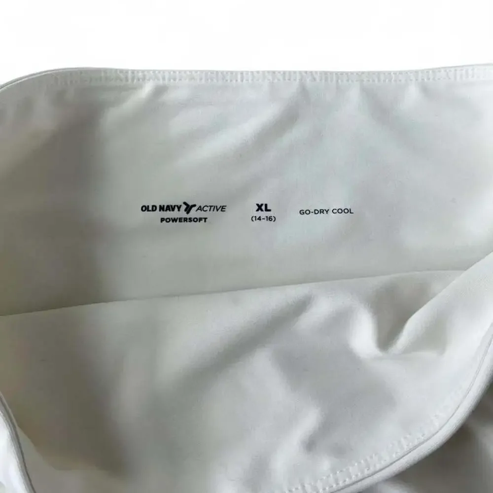 Old Navy Active Powersoft Skort White XL (14-16)